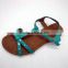 Uniseason Fancy Design Outdoor Summer No Heel Simple Girls Sandals