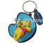Custom colorful rubber soft pvc keychian