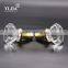 Gold Finish Zinc Alloy Crystal Glass Door Handles Set