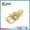 Fashion shiny gold custom metal ladies shoes buckles