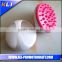 round white handheld scalp plastic head massager