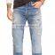 Biker Jeans Blue Denim jeans pantalon (LOTK086)