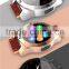 luxury leather watch band bluetooth smart watch with compassfor IOS and android cell phone