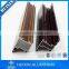 popular metal aluminium wood finish section for aluminum window and door