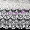 New Scallop Shape Viscose Cotton Fabric, Hot Sales White Knitted Flower Cotton Fabric for Dress