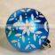 8cm gold blue inflatable christmas ornaments ball