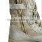 Military Boots Tan - Mountaineer Sole Military Desert Deployment Boots With Side Zipper (Leather) 9"