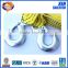 yellow tow rope type and ratchet car tow strap