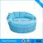 Outdoor Plastic Rattan Round Beach Sun Bed