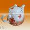 Factory Direct Manufacturer Wholesale Color Glazed Painting 600ml Porcelain Ceramic Chinese Tea Pot