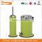 Colorful Metal Toilet brush and Foot Pedal Trash Can