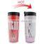 PS Double-wall color change plastic travel mug