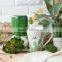 green cactus coffee mug
