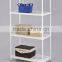 Space saver metal storage shelf with wheels, detachable warehouse storage rack