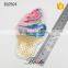 New custom sewn on colorful ice cream sequin applique for girl dresses