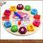 Wooden digital time wall clock for kids