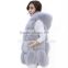 CX-G-B-211 Natural Colour Women Fox Fur Vest