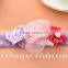 Children 's three - color lace flower hair band lace baby headband baby hair ornaments wholesale