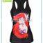 Black Gym Tank Top With Mermaid Printing
