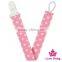 Wholesale OEM Service Cheap Both Side Pattern Printed Cotton Baby Feeding Holder Pacifier Cilps