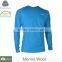 OEM Clothing Men's Merino Wool Long Sleeve V-Neck T-Shirt