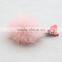 Myfur Baby Pink Light Colorful Dyed Real Mink Fur Pom Pom Wholesale