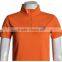 Orange Color Lady shirt with High Collar Shirt