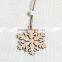 Christmas Ornament Laser Cut Snowflake Wood Hollow Crafts