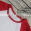 In Stock half sleeve icing raglan ruffle tee shirts baby girls M7041602
