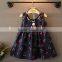 Baby Girl Dress Kids Children Sleeveless Navy Cherry Cotton Dresses Cute Bowknot Summer Clothing Girl