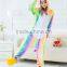 Hot selling Full body Winter animal pajamas blue unicorn costume