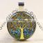 XP-TGN-LT-101 Wholesale Pendant Family Glass Colorful Time Gem Life Tree Charm Dome Cabochon Necklace For Ladies