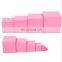 Good quality Education montessori pink tower wood toys montessori