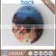 sublimation tempered smooth surface glass clock with hands and mechanism