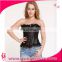 black lace up back overbust woman corset body shaper corsets