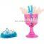 bride plastic goblet with plastic drinking straw and tiara crown bachelorette party set supply