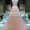 1A1045 Dreamy Light Pink Crocheted Lace Sash 3D Flowers Appliqued Sleeveless Evening Dress Prom Dress Bridesmaid Dress