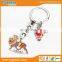  wholesales promotional metal multi ring keychain