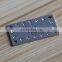 debossed lertter on gold metal leaf metal label plates accessories bag wholesale