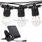 Weekly outdoor string light 48FT S14 LED Bulbs E26 E27 for Holiday Garden Patio Christmas Use fairy string light led chain light