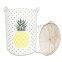 pineapple printed canvas ecofriendly laundry basket hamper clothing folding storage laundry basket with cover