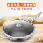 Full Screen Wok Energy Gathering Honeycomb Frying Pan Uncoated Stainless Steel Pot Wholesales