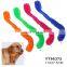 Round dog bite toys TPR soft chew dental toys for dog
