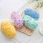 Multi color bulky 100% polyester baby yarn