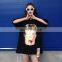 Fashion Women Hip Hop Loose US Money print Oversized t Shirt
