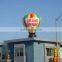 Cheap Hot Air Balloon Shape Outdoor Inflatable Ground Balloon with Removable Advertising Banner