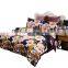 3D Flowers Bedding Set Reactive Printing 100% Polyester Tiger Duvet Cover Set