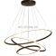Dining room lamp Nordic modern minimalist led living room dining chandelier warm and creative atmosphere round home