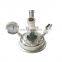 mirror polish sanitary hemispherical cap sight glass with light pressure gauge for collection tank
