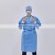 disposable SMS medical isolation gowns blue